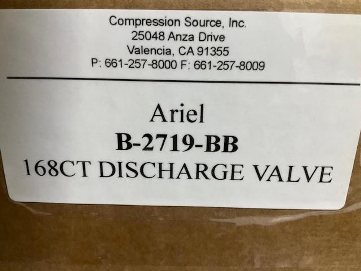 Rebuilt Ariel 168CT Discharge Valve PN B-2719-BB