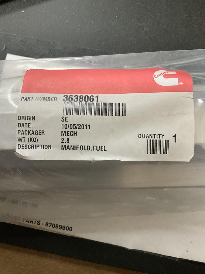 Cummins Fuel Manifold PN:3638061