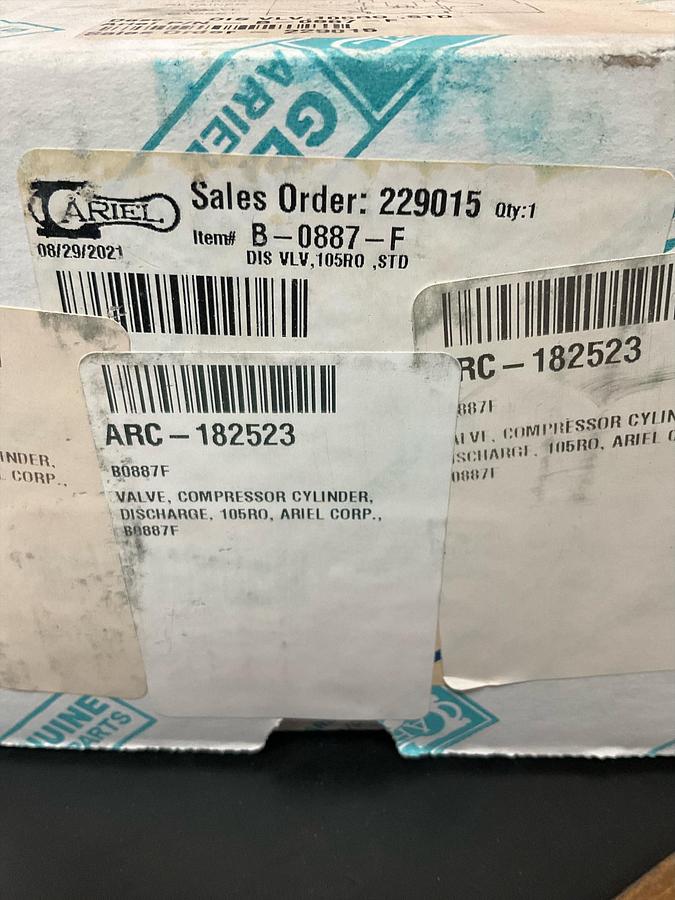 Ariel DIS VLV,105RO ,STD PN: B-0887-F