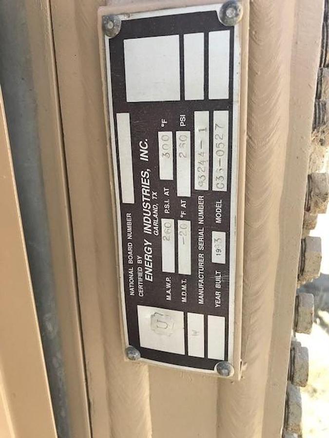 Used 75 HP / Gemini Compressor Model FE332D-2 Two Stage Cylinder Size 6 3/4” x 5 1/2"