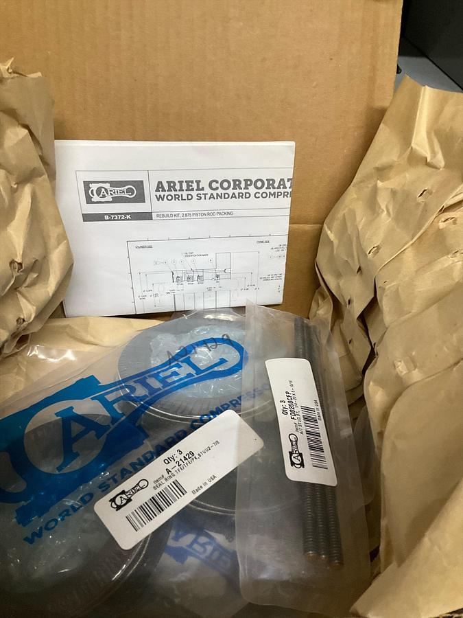 ARIEL REBUILD KIT 2.875 PISTON ROD PACKING PN: B-7372-K