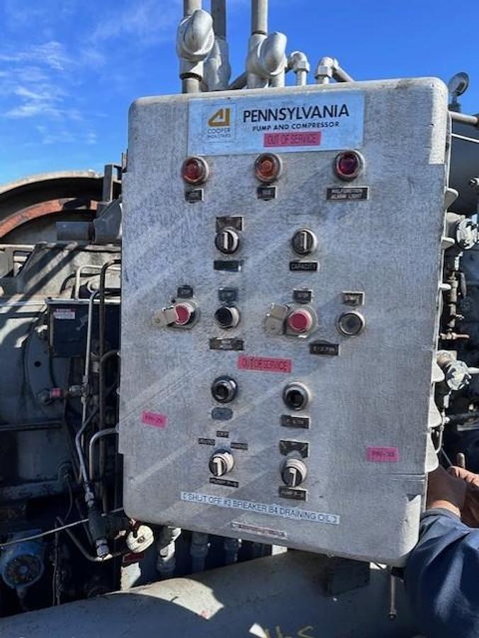 Used Cooper Pennsylvania HOF-2 SN 120840 Cylinder Sizes 18.5” x 10” x 9” stroke / 250 HP unit 