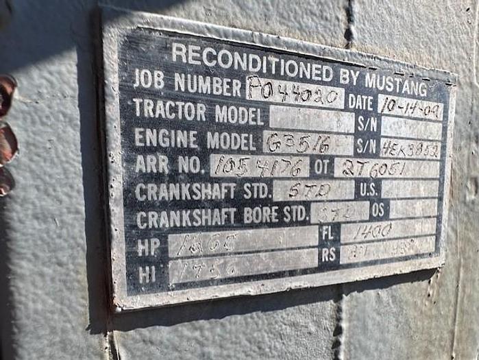 Used Caterpillar G3516LE Engine with A3 ignition SN 4EK03852