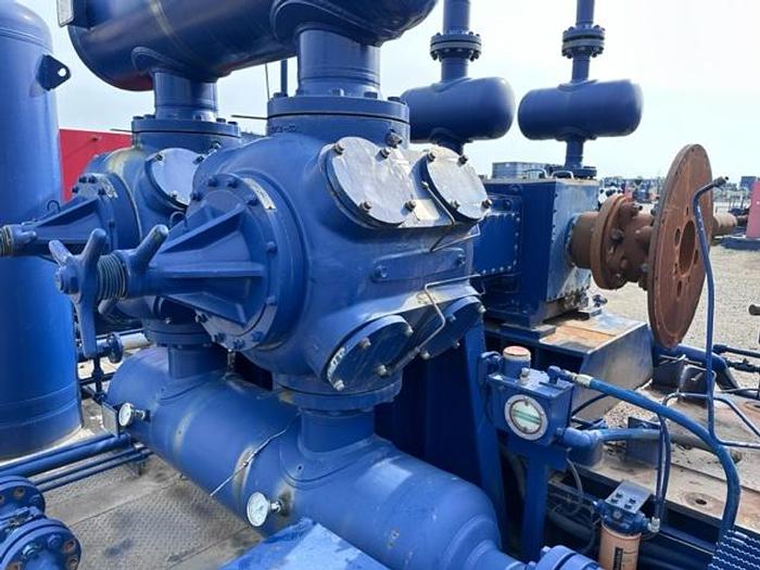 Used Ariel JGJ-4 / Cat G3508LE Three stage Compressor Package - Size 13.5” x 13.5” x 9.75” x 5.5” - Less Engine Only - Unit # 143