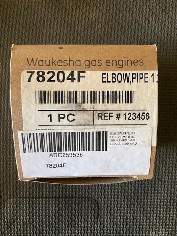 Waukesha 1.25” Elbow Pipe PN 78204F