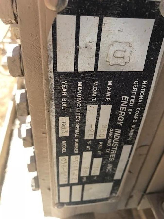 Used 75 HP / Gemini Compressor Model FE332D-2 Two Stage Cylinder Size 6 3/4” x 5 1/2"