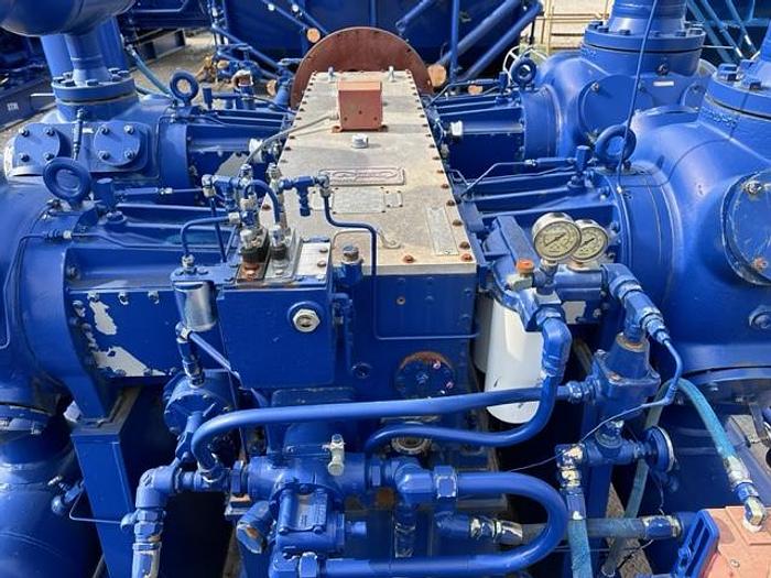 Used Ariel JGJ-4 / Cat G3508LE Three stage Compressor Package - Size 13.5” x 13.5” x 9.75” x 5.5” - Less Engine Only - Unit # 143