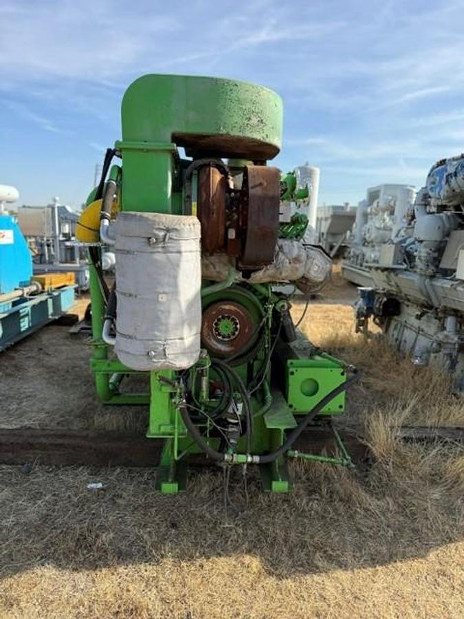 Used Jenbacher Genset Model J-320GS S/N 1239634 1095 KW 1800 RPM 60 Hz 3 Phase 480/277 Volts