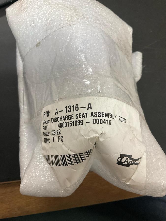 ARIEL DIS VLV SEAT ASSY, 70RX PN: A-1316-A