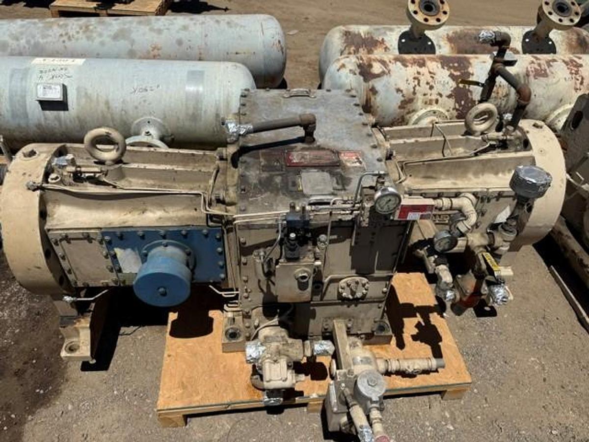 Used Ariel JGT-2 Compressor Frame SN F-29829 with (2) 8.375” JGT 1895 # Cylinders