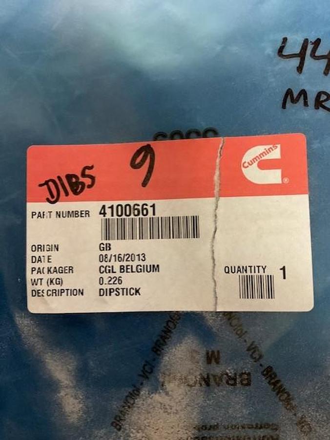 Cummins Dip Stick PN 4100661