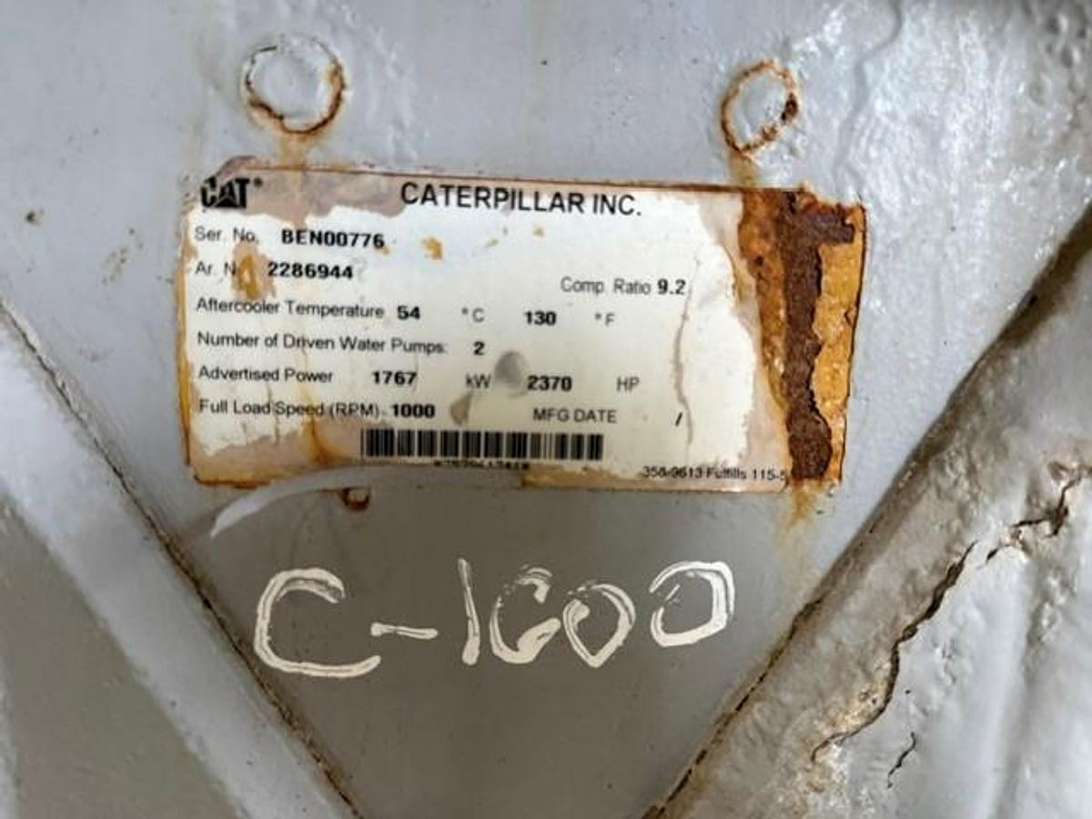 Used CAT G3608 A3 Engine SN BEN00776