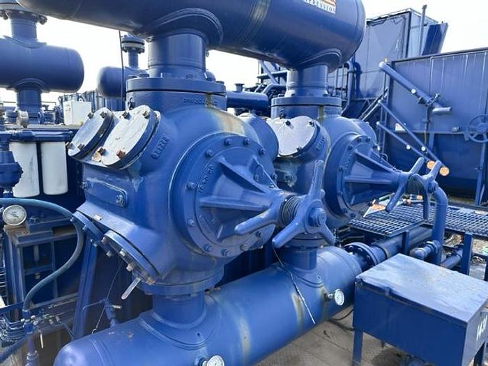 Used Ariel JGJ-4 / Cat G3508LE Three stage Compressor Package - Size 13.5” x 13.5” x 9.75” x 5.5” - Less Engine Only - Unit # 143