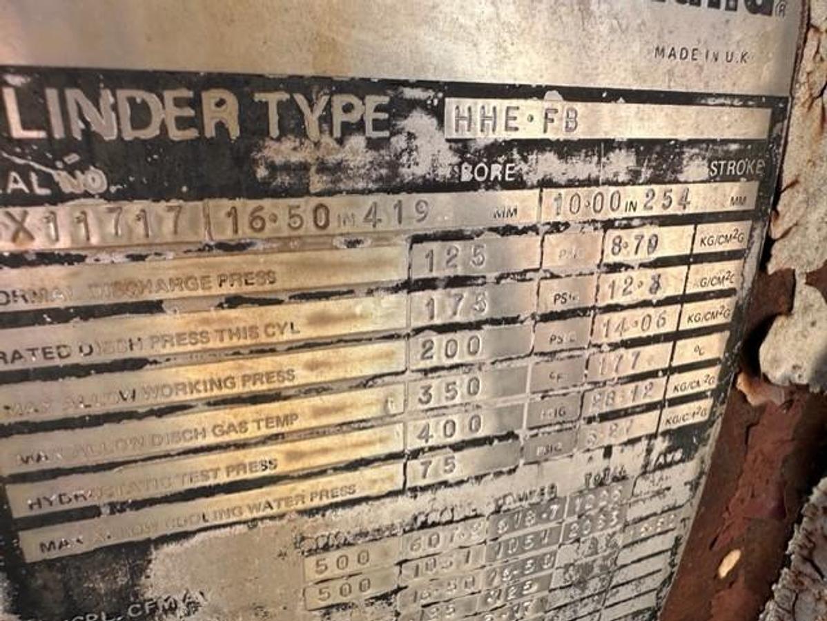 Used Ingersoll Rand 4HHE-FB-3-1 Compressor Frames XXH2639