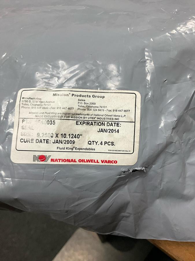 Mission Cage Packing Seals PN: 1540035