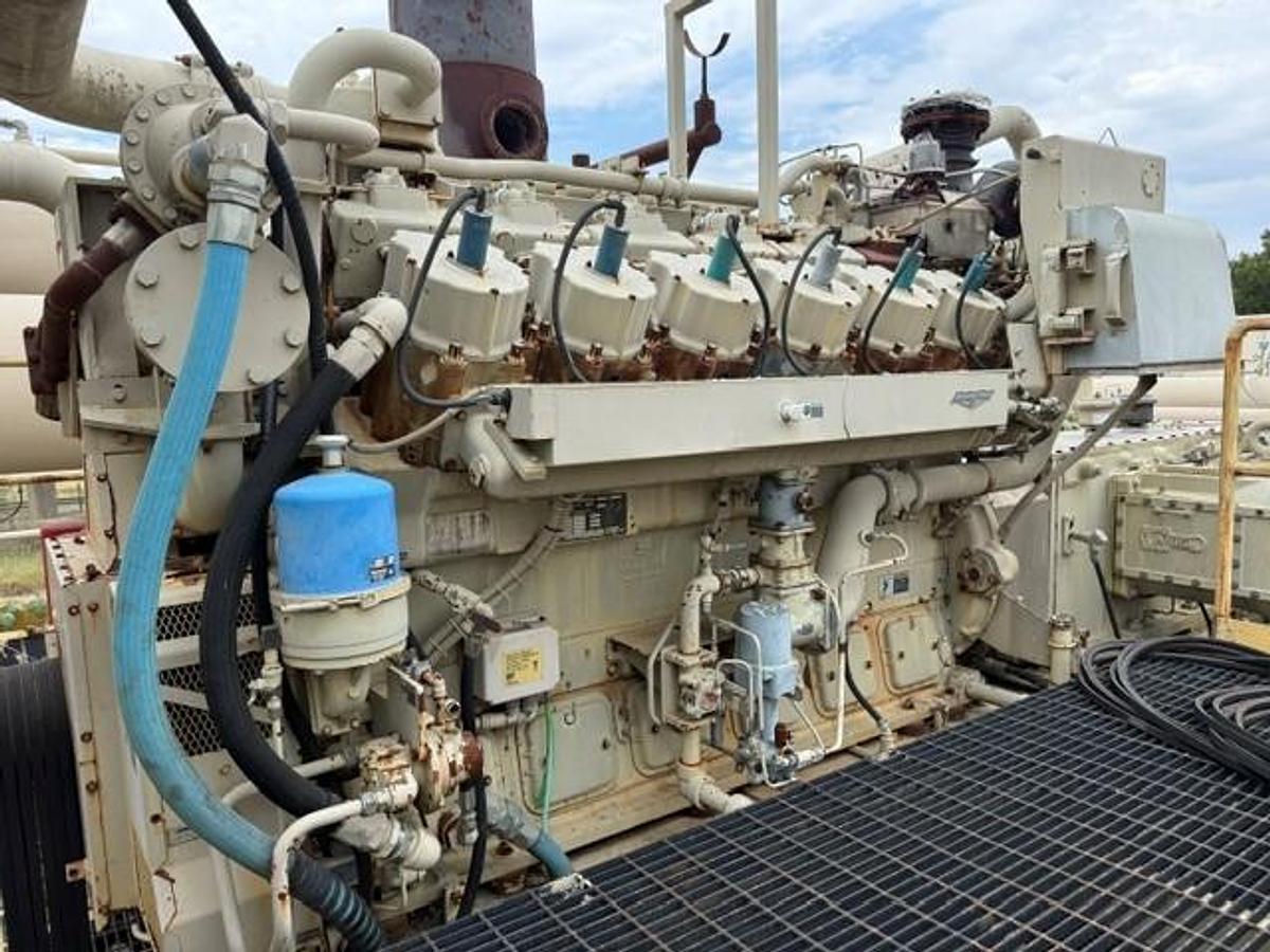 Used Waukesha L7044GSI ESM S/N C-16954/1 / Ariel JGD-4-2 Stage S/N F-28954 Size 13.625" x 13.625" x 7.875" x 7.875"