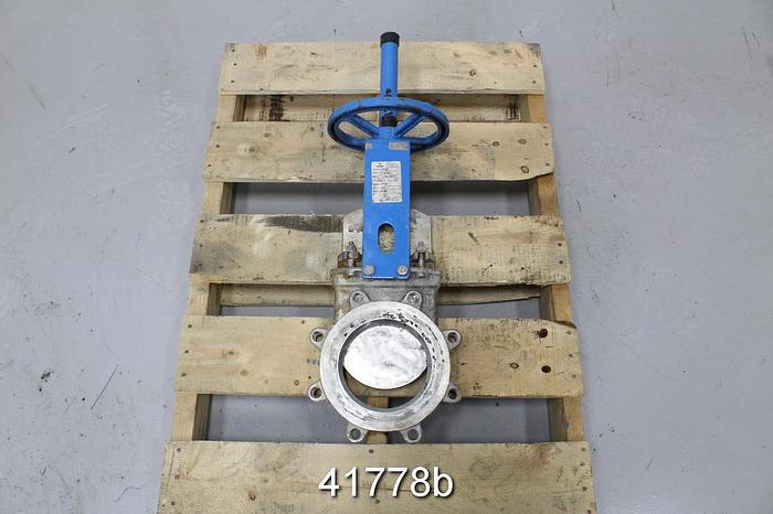 Used Orbinox 203434R 6" Hand Operated Knife Gate Valve #41778