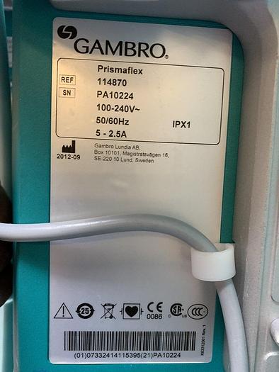 Used Gambro Prismaflex Dialysegerät SV 7.21 + Barkey Auto Control 3XPT  Unit