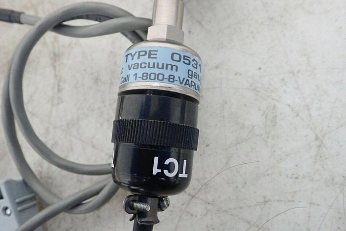 Used Varian LR88590 L8350-320 Multi-Gauge Vacuum Gauge Controller w/ Cables Type 0531