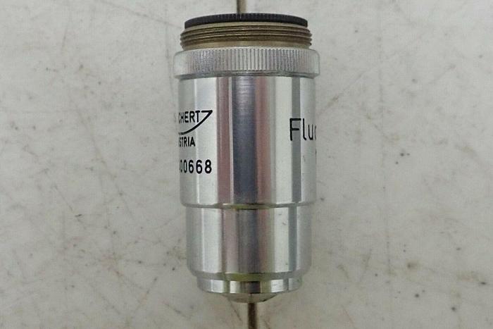 Used Reichert Austria 400668 Fluor 56/0.90 90/0 np Microscope Objective