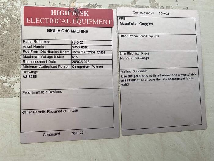 Used 1994 Biglia B500M CNC Lathe