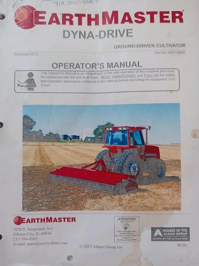 Used 13' Ace Dyna-Drive Rotary Cultivator w/ Lift Assist