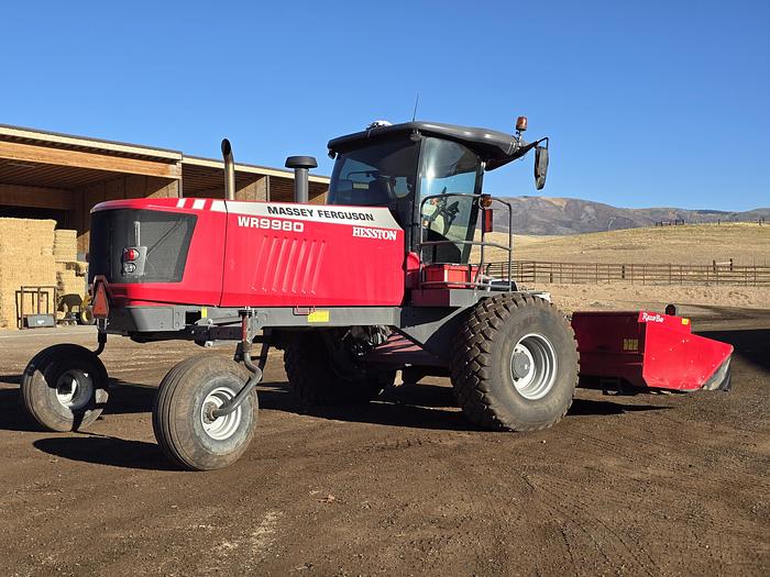 Used 2021 Massey Ferguson WR9980 Windrower w/ 400 eng hrs