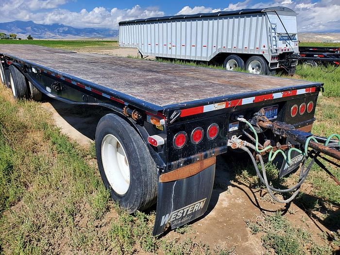 Used 2016 Western Flatbed Triple Trailer Set - 30' + 24' + 24'
