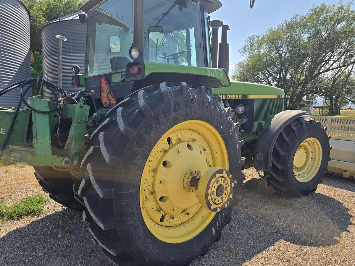 Used John Deere 4955 Tractor w/ Front + Rear Blades