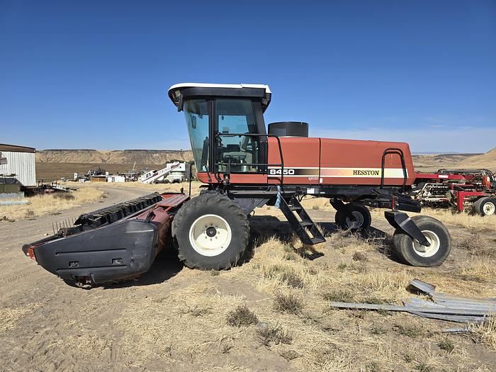 Used 16' Hesston 8450 Windrower