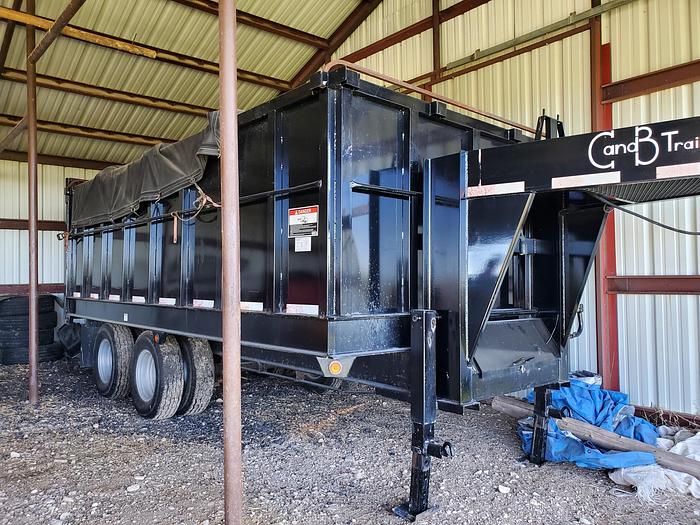 Used 2015 C&B 16' Dump Trailer - 20K gvwr