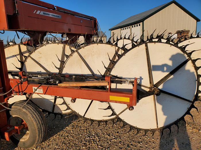 Used Massey 5130 Wheel Rake - same as H&S HDII-17