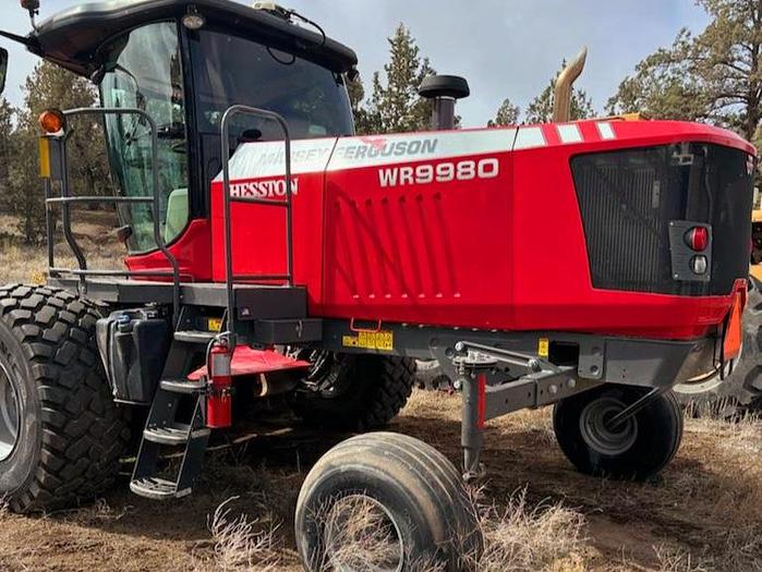 Used Massey Ferguson WR9980 Windrower w/ 900 eng hrs