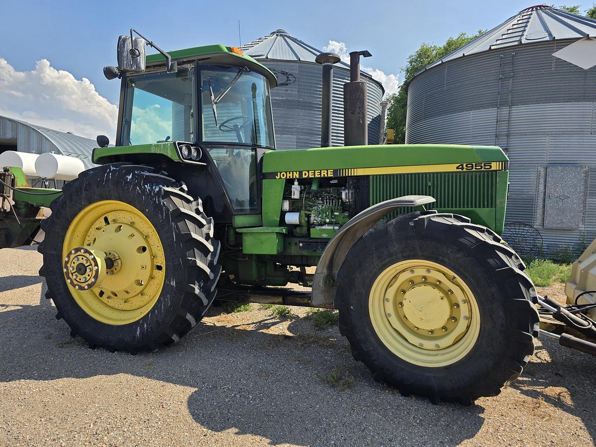Used John Deere 4955 Tractor w/ Front + Rear Blades