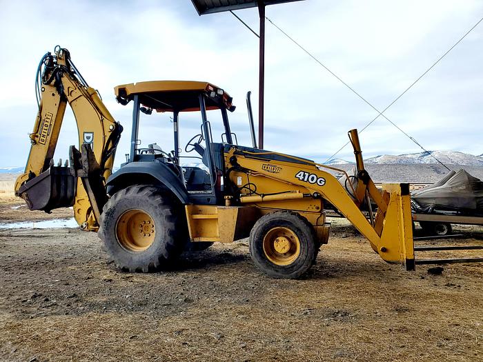 Used 2004 John Deere 410G Backhoe w/ Bale Fork + Bucket