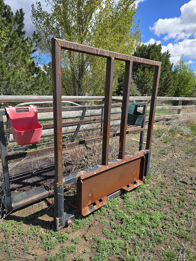 Used Big Bale Fork Attachment - Skid Steer
