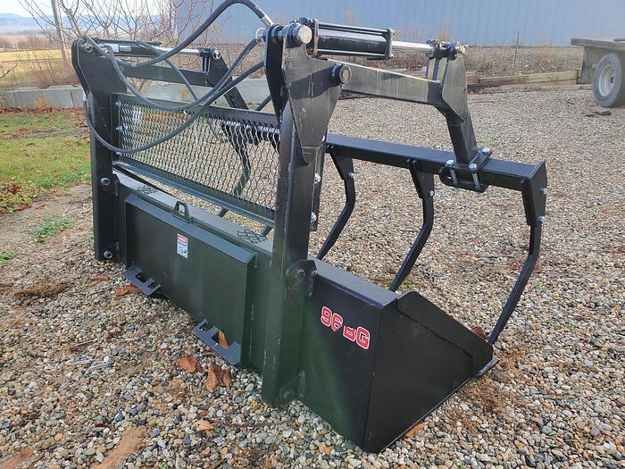 Used 96" Grapple Bucket for Skid Steer Attachment