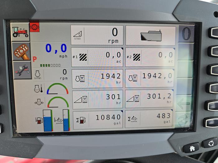 Used 2015 Massey Ferguson WR9870 Rotary Windrower w/ 1900 hrs