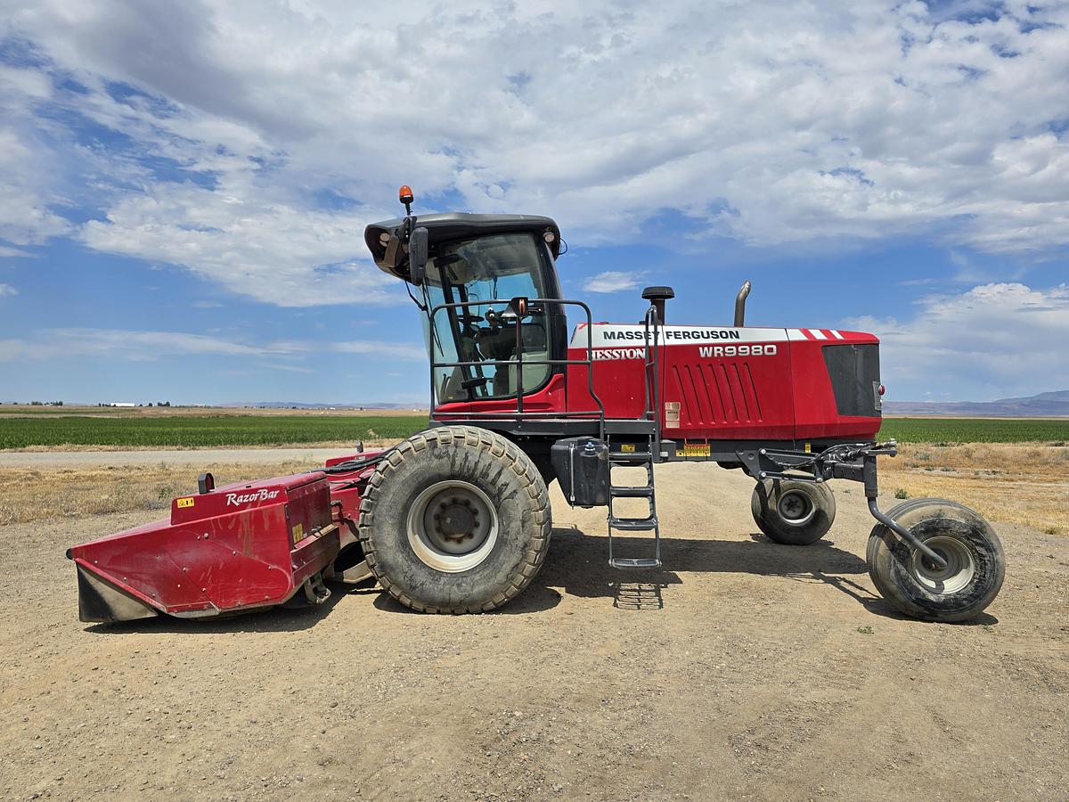 Used 2020 Massey Ferguson WR9980 Windrower w/ 1700 hrs