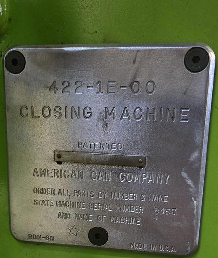 Used Canning Equipment - Canco 4221E00 Automatic Can Seamer