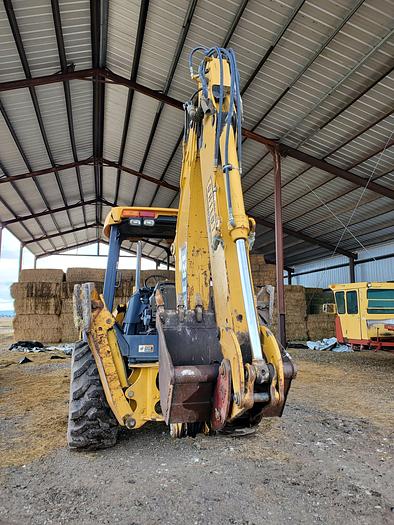 Used 2004 John Deere 410G Backhoe w/ Bale Fork + Bucket