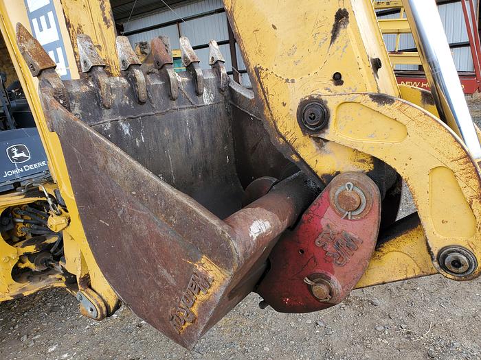 Used 2004 John Deere 410G Backhoe w/ Bale Fork + Bucket