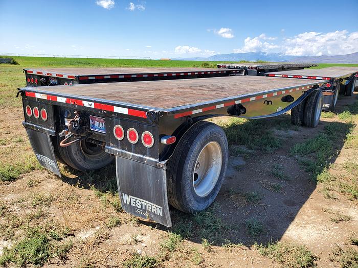 Used 2016 Western Flatbed Triple Trailer Set - 30' + 24' + 24'