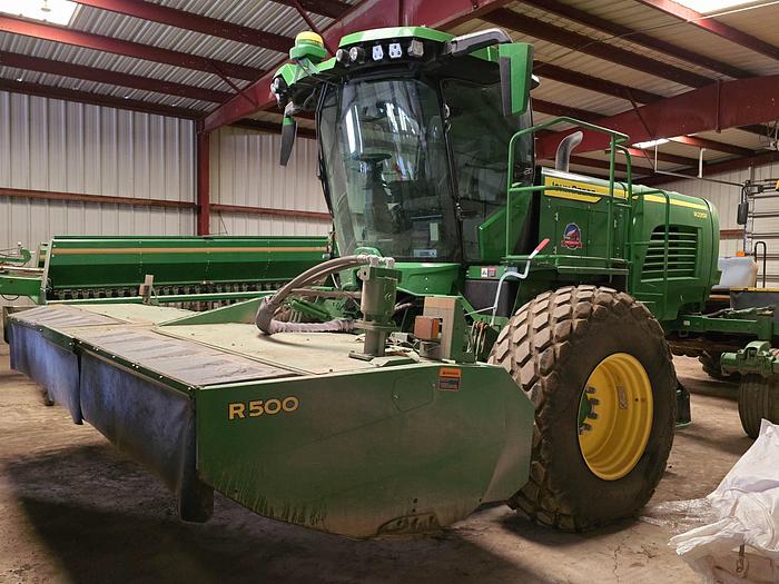 Used 2023 John Deere W235 Windrower w/ 500 eng hrs