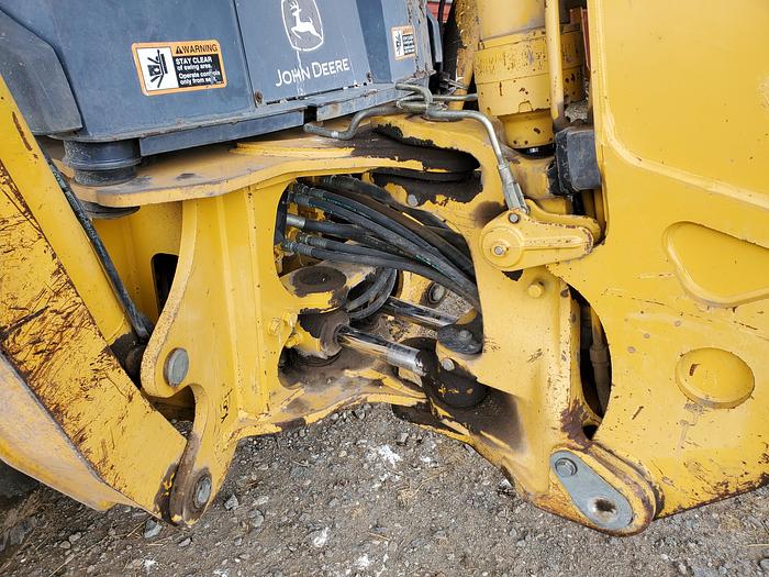 Used 2004 John Deere 410G Backhoe w/ Bale Fork + Bucket