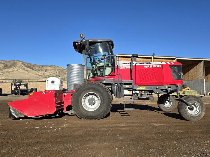 Used 2021 Massey Ferguson WR9980 Windrower w/ 400 eng hrs