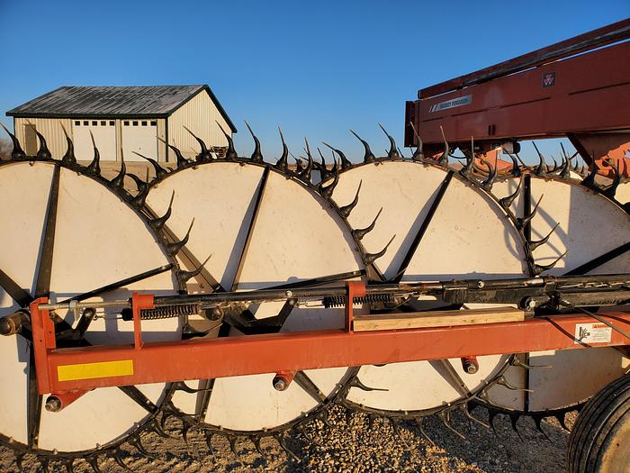 Used Massey 5130 Wheel Rake - same as H&S HDII-17