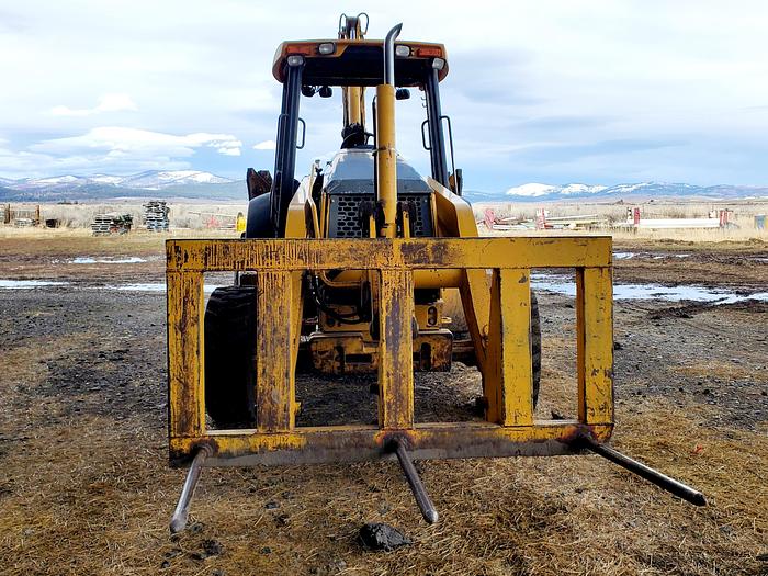 Used 2004 John Deere 410G Backhoe w/ Bale Fork + Bucket