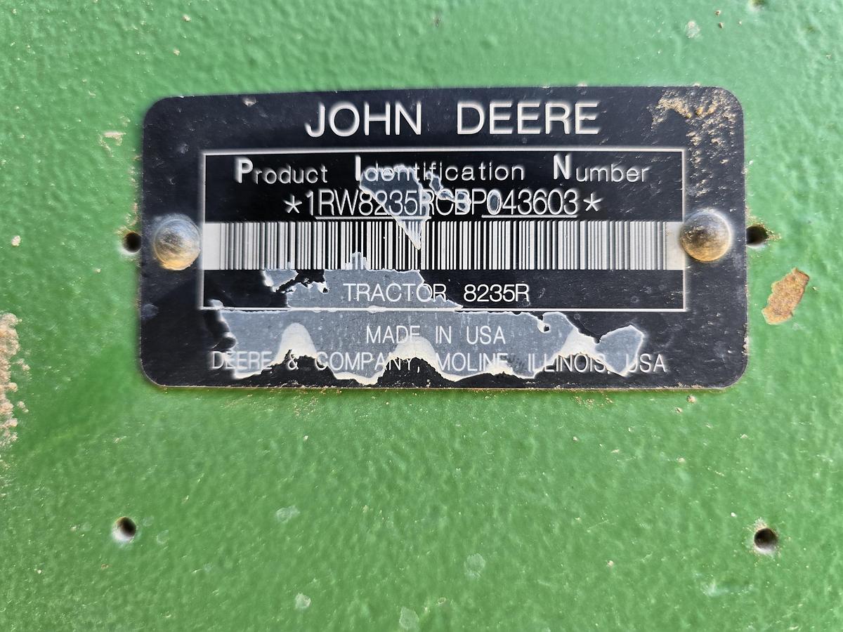 Used John Deere 8235R Tractor ** Going to Auction **