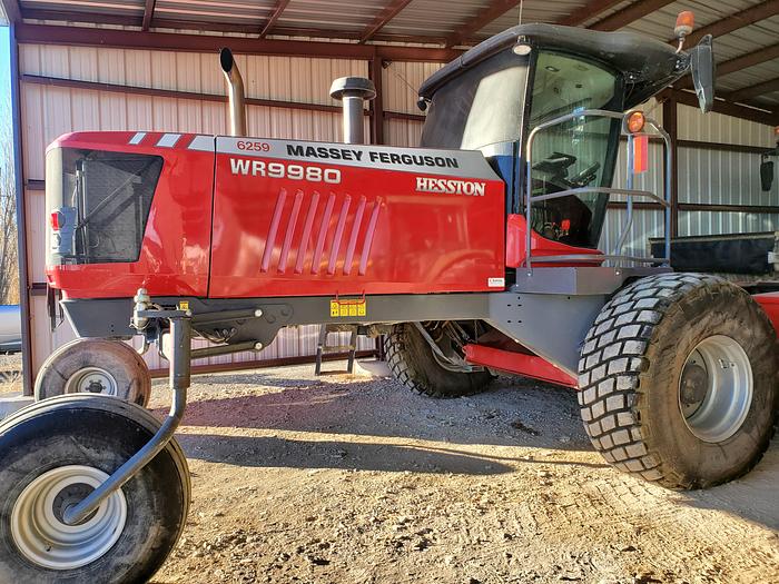 Used 2021 Massey Ferguson WR9980 Windrower w/ 885 hrs